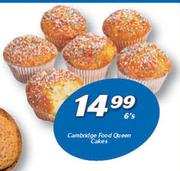 Cambridge Food Queen Cakes-6's