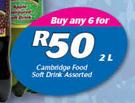 Cambridge Food Soft Drink-6x2Ltr Each