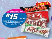 Nestle Kit Kat 4 Fingers 415g/ Aero Milk/ Peppermint/ Duet 40g/ Bar One 55g-For Any 3