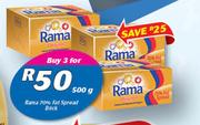 Rama 70% Fat Spread Brick-3x500g