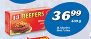 I&J Beefers Beef Patties-500g