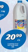 Cambridge Food Full Cream Fress Milk-2Ltr