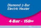 Diamond 4 Bar Electric Heater