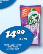 Handy Andy Cream Refill Pouch Assorted-750ml