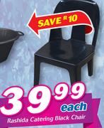 Rashida Catering Black Chair-Each