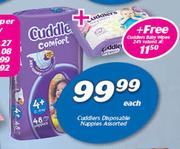 Cuddlers Disposable Nappies Pack Of 44-Per Nappy