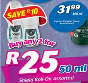 Shield Roll-On Assorted-2x50ml