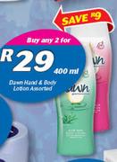 Dawn Hand & Body Lotion Assorted-2x400ml