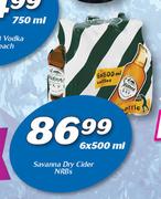 Savanna Dry Cider NRBs-6 x 500ml