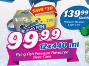 Flying Fish Premium Flavoured Beer Cans-12 x 440ml