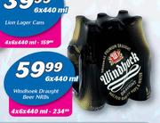 Windhoek Draught Beer NRBs-6 x 440ml