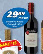 Robertson Winery Chapel Dry Red Wine-750ml