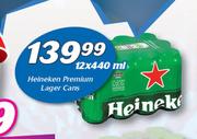 Heineken Premium Lager Cans-12 x 440ml
