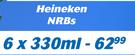 Heineken NRBs-6x330ml