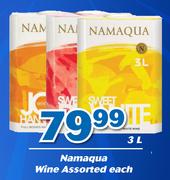 Namaqua Wine Assorted-3Ltr Each