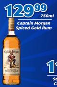 Captain Morgan Spiced Gold Rum-750ml