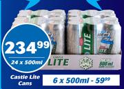 Castle Lite Cans-6x500ml