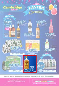 Cambridge Liquor Gauteng : Easter Carnival (11 Apr - 23 Apr 2019), page 1