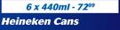 Heineken Cans-6 x 440ml