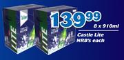 Castle Lite NRBs-8x910ml Each