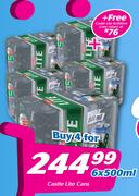 Castle Lite Cans-4 x 6 x 500ml Free Castle Lite Cans-6 x 500ml