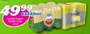 Amstel Lager/Radler Cans-6 x 440ml Each