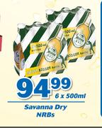 Savanna Dry NRBs-6 x 500ml