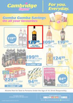 Cambridge Liquor Gauteng : Feb Month End (20 Feb - 5 March 2019), page 1