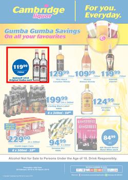 Cambridge Liquor Gauteng : Feb Month End (20 Feb - 5 March 2019), page 1