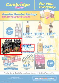 Cambridge Liquor Gauteng : Feb Month End (20 Feb - 5 March 2019), page 1