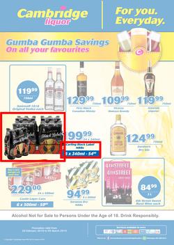 Cambridge Liquor Gauteng : Feb Month End (20 Feb - 5 March 2019), page 1