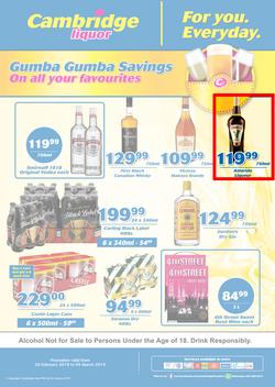 Cambridge Liquor Gauteng : Feb Month End (20 Feb - 5 March 2019), page 1