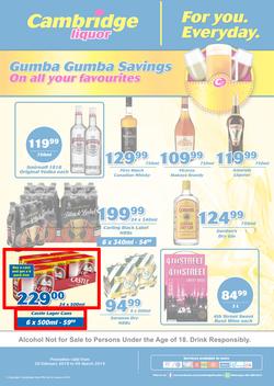 Cambridge Liquor Gauteng : Feb Month End (20 Feb - 5 March 2019), page 1