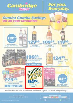 Cambridge Liquor Gauteng : Feb Month End (20 Feb - 5 March 2019), page 1