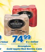 Strongbow Gold Apple/Red Berries Cans-6 x 440ml