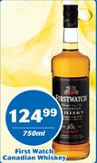 First Watch Canadian Whisky-750ml