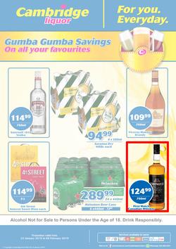 Cambridge Liquor Gauteng : January Month End (23 Jan - 6 Feb 2019), page 1