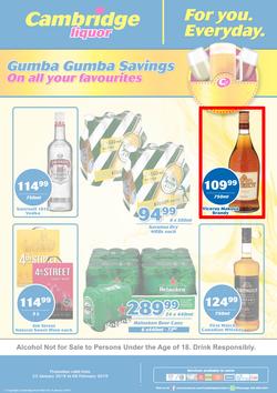 Cambridge Liquor Gauteng : January Month End (23 Jan - 6 Feb 2019), page 1