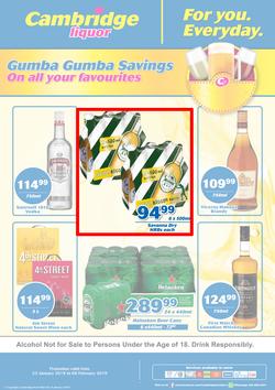 Cambridge Liquor Gauteng : January Month End (23 Jan - 6 Feb 2019), page 1