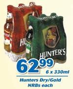 Hunters Dry/Gold NRBs-6x330ml Each