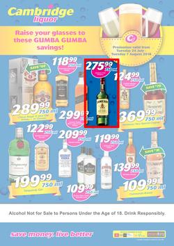 Cambridge Liquor Gauteng : July Month-End (24 July - 7 Aug 2018), page 1