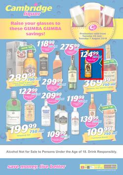 Cambridge Liquor Gauteng : July Month-End (24 July - 7 Aug 2018), page 1