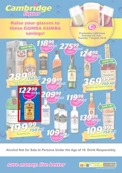 Cambridge Liquor Gauteng : July Month-End (24 July - 7 Aug 2018), page 1
