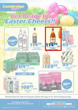 Cambridge Liquor Gauteng : March Month End (20 Mar - 5 Apr 2019), page 1