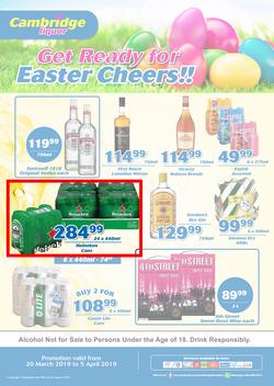 Cambridge Liquor Gauteng : March Month End (20 Mar - 5 Apr 2019), page 1