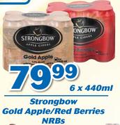Strongbow Gold Apple/Red Berries NRBs-6x440ml