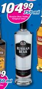 Russian Bear Vodka (Original Only)-750ml