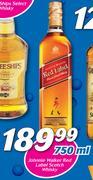 Johnnie Walker Red Label Scotch Whisky-750ml