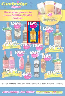 Cambridge Liquor Gauteng : July Mid Month (10 July - 22 July 2018), page 1