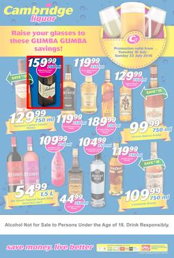 Cambridge Liquor Gauteng : July Mid Month (10 July - 22 July 2018), page 1